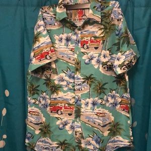 Men’s button down printed shirt